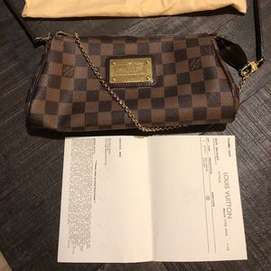 Louis Vuitton Damier Ebene Eva Clutch (Cont.)